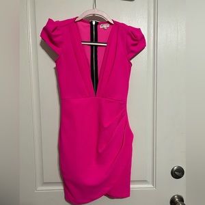 Xenia boutique short hot pink dress